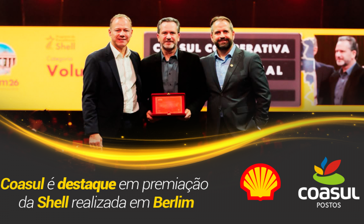  Coasul &eacute; destaque em premia&ccedil;&atilde;o  da Shell realizada em Berlim