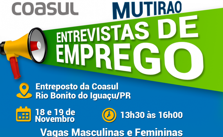  Mutirão de Empregos em Rio Bonito do Iguaçu 